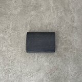 二つ折り財布　 ブルーグレー（ホック）イタリアンレザー　＜A＞