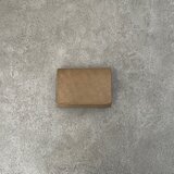 二つ折り財布　 グレージュ（ホック）イタリアンレザー　＜A＞