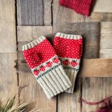 いちごのアームウォーマー/シェットランドウール