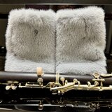 ふわふわあったかリストウォーマー グレー