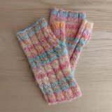 キャンディ：グラデーションヤーンのハーフミトン