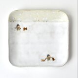 角皿［ 雪がつもったよ ］