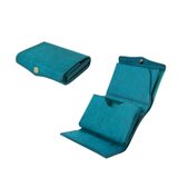 [送料無料] 圧倒的な携行性！カードサイズの極小三つ折り財布『timik ティミック』ターコイズ