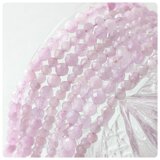 ∴天然石ビーズ∵高品質クンツァイト　ラウンドカットセット