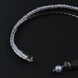 組紐「銀世界」バングル（26W-0106-gin）