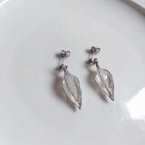 実りの種 耳飾り シルバー longsize