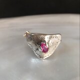 ルビーのアミュレット・リング（silver）