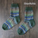 手編みの靴下［洗濯機ok］