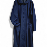 前開きワンピース　インディゴブルー