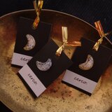 三日月モチーフの耳飾り（ピアス）