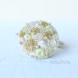 gold dot ヘアゴム