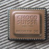 スイス　チョコレート切手ブローチ10708