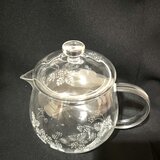 木苺のポット(耐熱)〜手彫りガラス