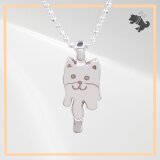 とろける犬 アイス シルバーネックレス いぬ イヌ 犬 ドッグ 動物 小動物  アニマル ペット シルバーアクセサリー