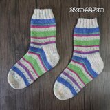 手編みの靴下［洗濯機ok］