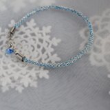 組紐「氷の風景」ブレスレット（No.26W-0111）