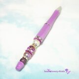 和風唐草ビーズボールペン＊オーキッド