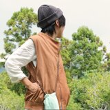 【国産ジビエ鹿革】ツムシカ・キャップ【古墨／古代の墨や硯が出土する九州。そのルーツを表すダークグレー】