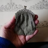 純銀製　三つ葉のクローバー　ポルトモネ　コインケース　フランスアンティーク　アンティークのある暮らし