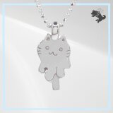 とろけるねこ アイス シルバーネックレス ねこ ネコ 猫 キャット 動物 小動物  アニマル ペット シルバーアクセ 箱