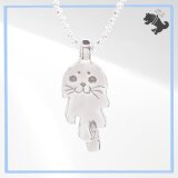 とろけるアザラシ アイス シルバーネックレス あざらし アザラシ 動物 海 アニマル ペット シルバーアクセサリー 箱