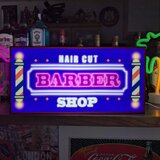 【Lサイズ オーダー無料】バーバーショップ ヘアーサロン 美容室 散髪 床屋 店舗 サイン 照明 看板 置物 雑貨 ライトBOX