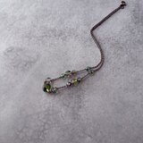 289 ヴィンテージ 静かな虹 ― アイリスガラスのネックレス