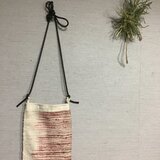正絹手織り紬のショルダーバッグ(ポシェット)