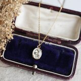 西ドイツヴィンテージ！ドラゴンネックレス(アイボリーカラー)　龍　 金アレ対応