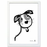 ねぇねぇ　犬　送料無料 　あらゆすお部屋のポスター　イラスト　ポスター　アートポスター　アート/sei検索新着順　3874