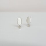 ダイヤモンドとシルバーのピアス