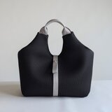 軽くて洗える・ちょうどいいメッシュトート(ブラック)