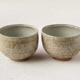 穴窯焼締のカップ(2個セット)  s-ys-8
