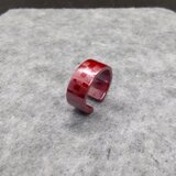 【緋銅】市松模様のイヤーカフ(幅広)