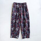 アフリカンワックスプリント　タックパンツ Pink zebra