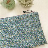 フラットポーチ＊リバティプリント・ペッパー