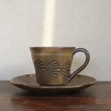鉄釉 カップ＆ソーサー
