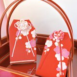 「梅桃の庭」（御守が入るサイズ）元巫女が作る花のお守り袋