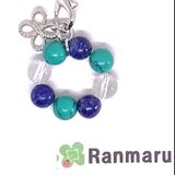 ラピスラズリ/ターコイズ/パワーストーン/天然石/花/可愛い/ストラップ/キーホルダー⭐️