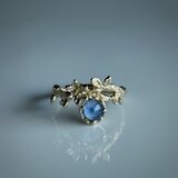 デュモルチェライトインクォーツ　リング / k10