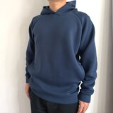 『2026新色』秋〜春まで！【ユニセックス 】ダンボールニット シームポケット付プルオーバーパーカー【ネイビー】