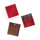 MINIポーチセット　レッド　ブラウン