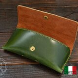 【イタリアンレザー】IBIZAメガネケース　グリーン