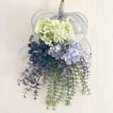 パープル&グリーンのスワッグ