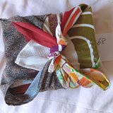 着物リメイク　風呂敷(小)　スカーフ　ネッカチーフ　G６8