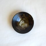 黒釉金滴窯変酒杯