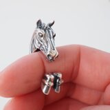 サラブレットモチーフ 馬のシルバーリング