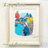 【原画】アラスカのワイルドなベニザケ【ジャンとピエールの世界旅行】