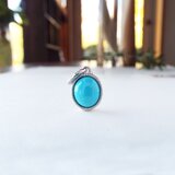 【一点物】スリーピングビューティーターコイズのネックレス（スウィングタイプ）