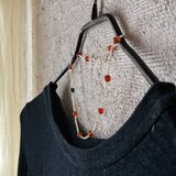 ＊HAPPYネックレス＠マザーオブパール＋カーネリアン